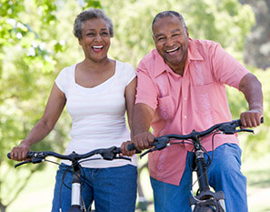 Older couple enjoying life