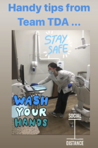 dentists washing hands