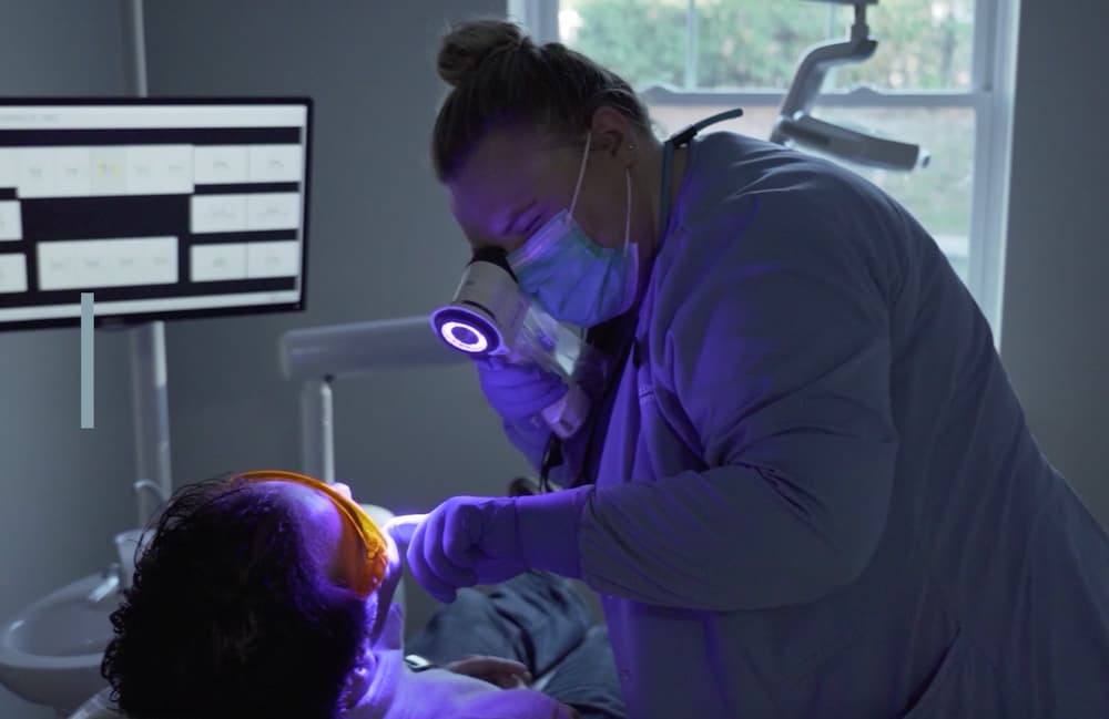 Tewksbury Dentist giving oral cancer screening